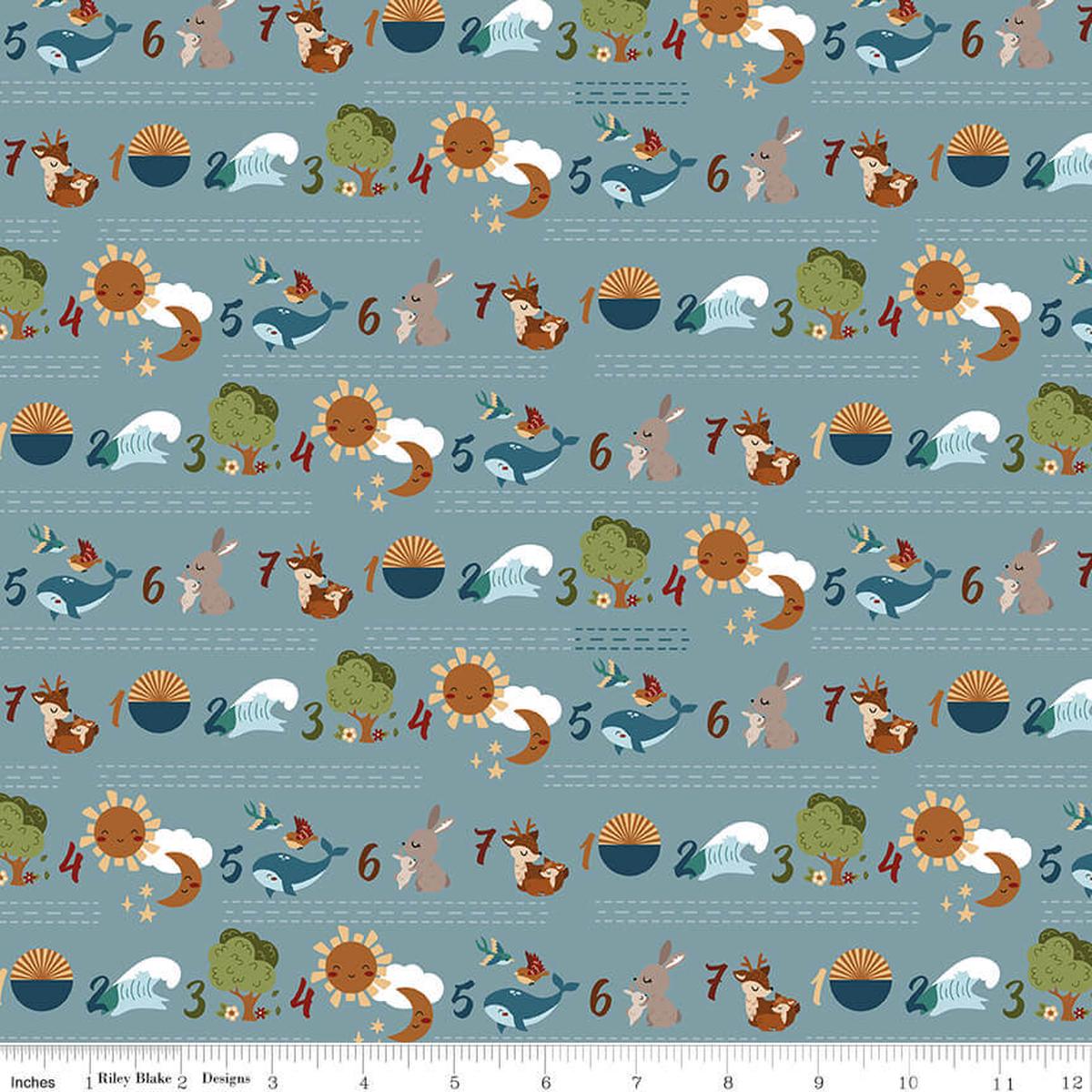 Created with Love - Seven Days - Sky - Yardage