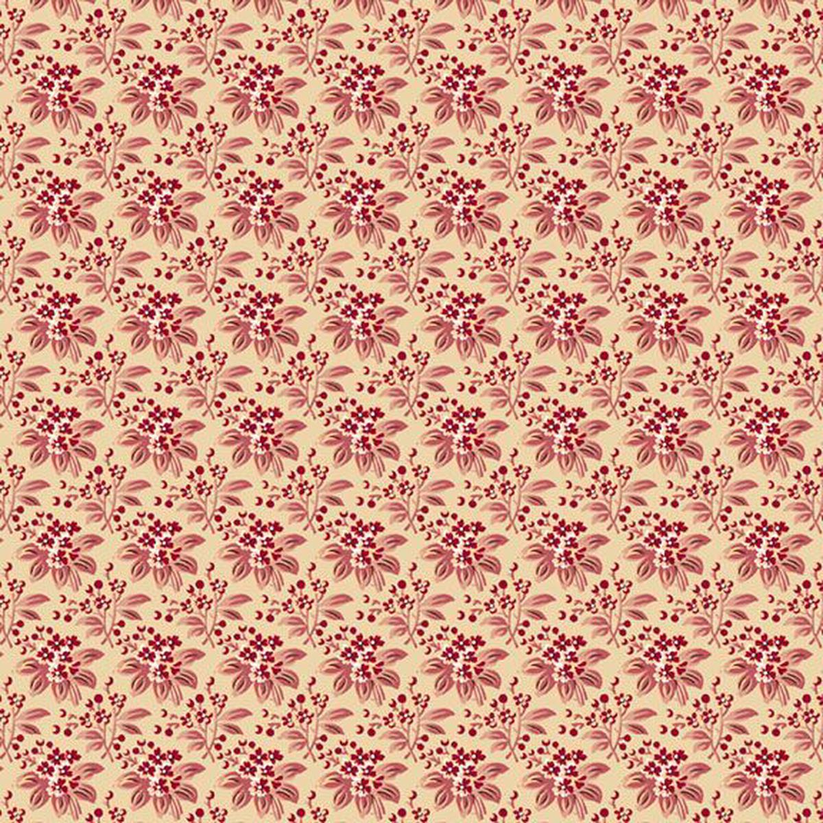 Quilting Fabric ELSIE'S BOUQUET R570498 PINK by Marcus Fabrics from Back in the Day Collection.