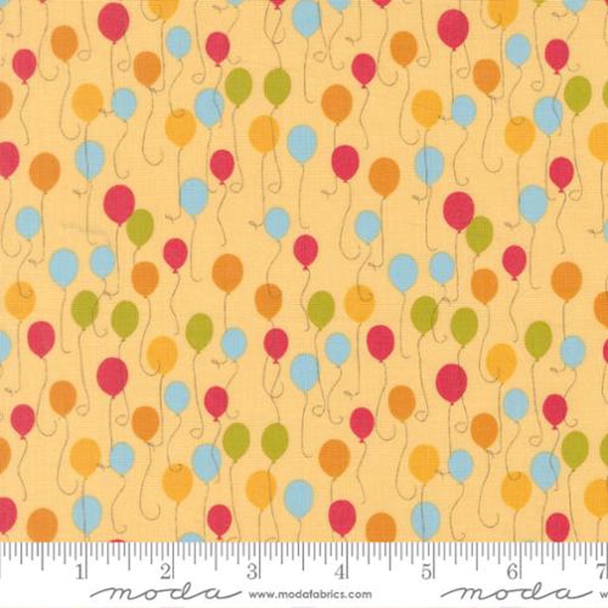 A Float Balloons in Banana -- Animal Park by Stacy Iest Hsu or Moda Fabrics