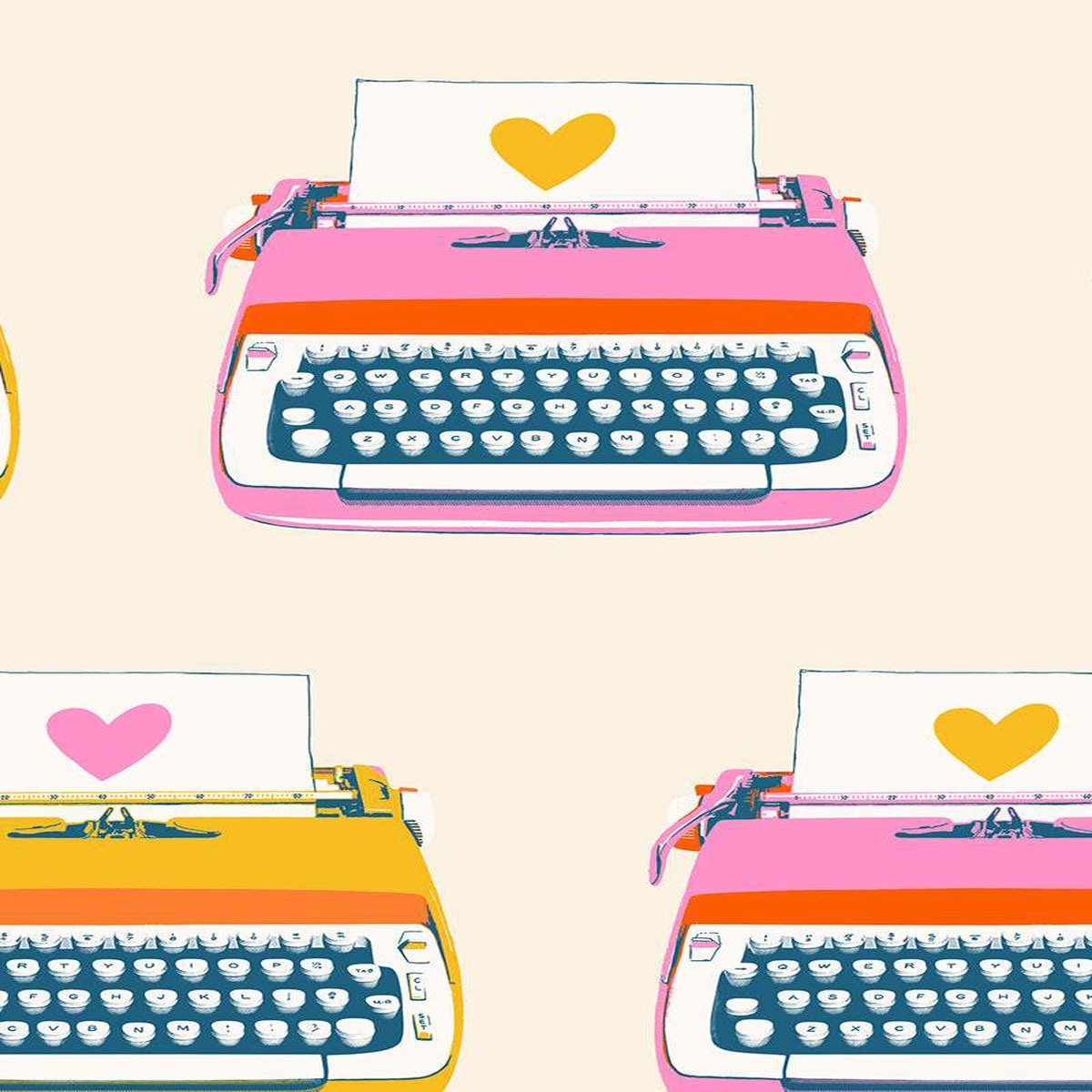 Best Day Ever Typewriters By Melody Miller Of Ruby Star Society For Moda Natural