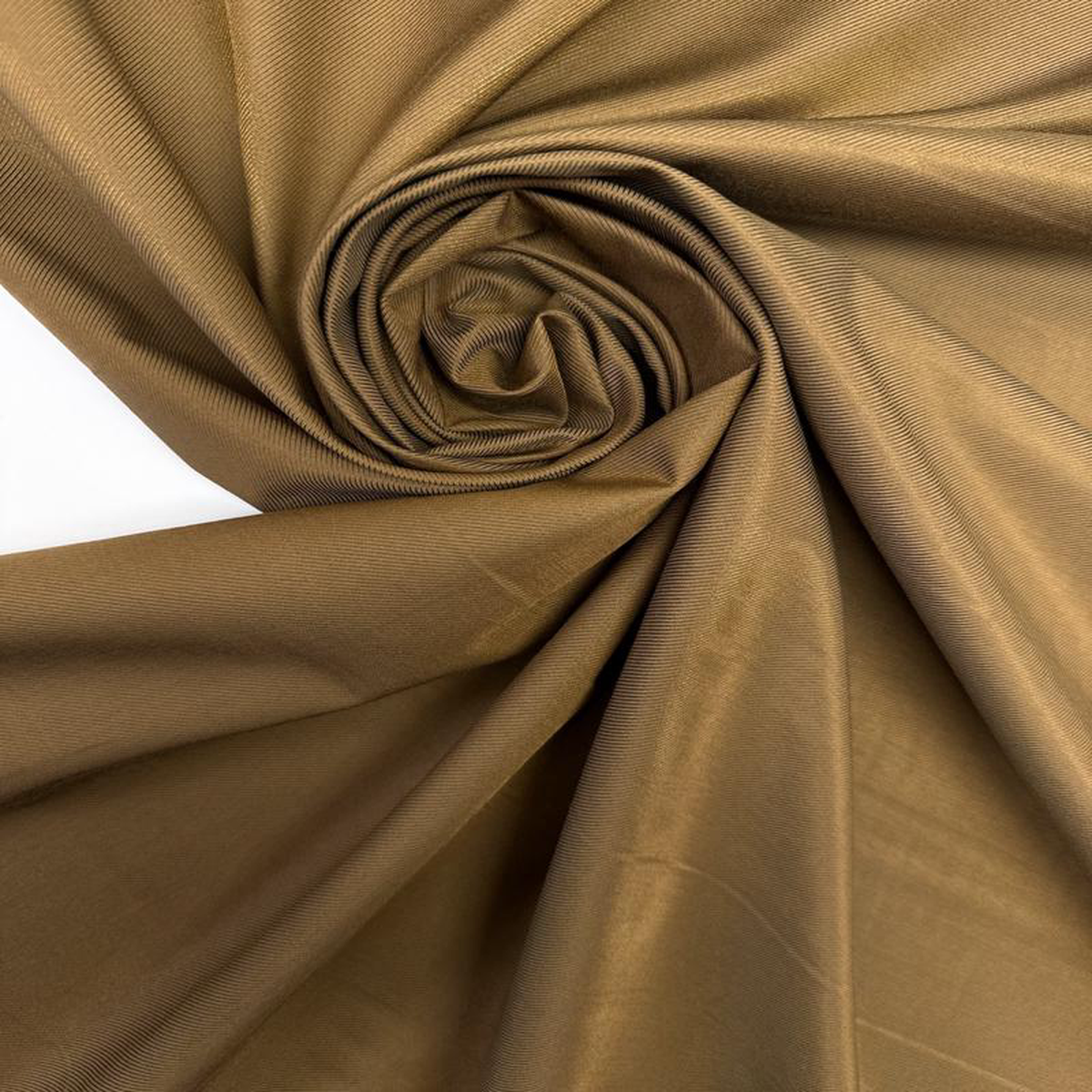 Brown Beige Viscose Cotton Twill