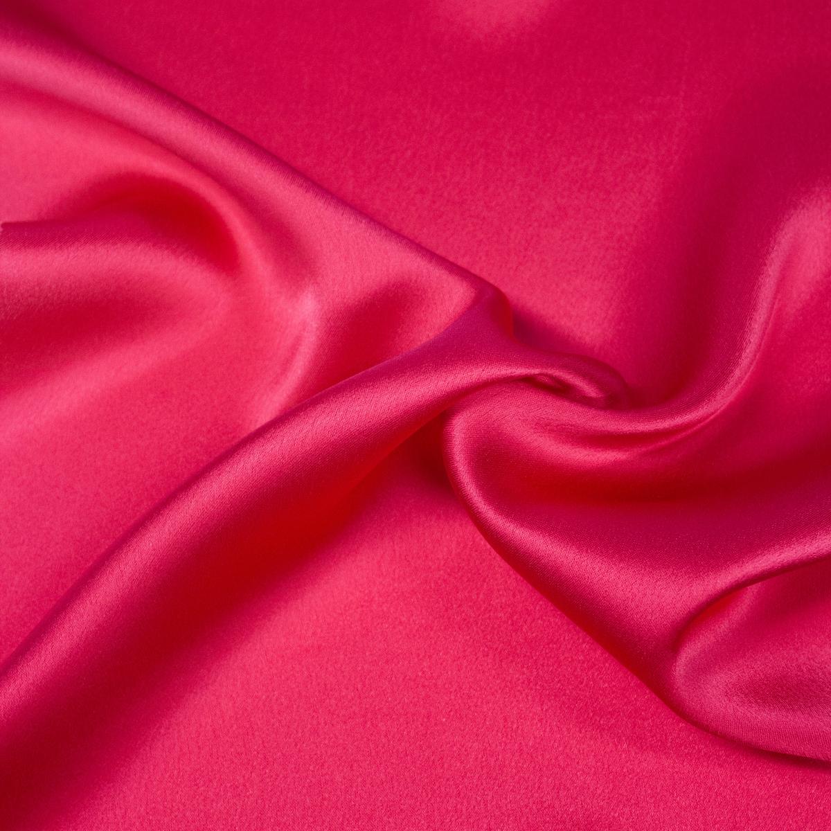Lucy Raspberry Pink Viscose Satin Fabric