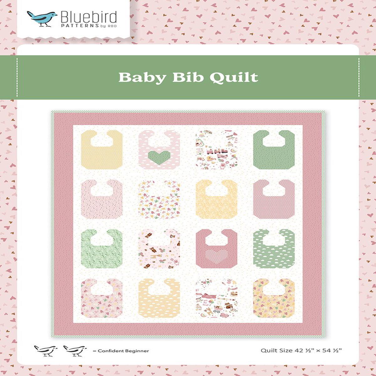 Riley Blake Designs Bluebird Patterns Baby Bib Quilt Pattern P100-BABYBIB