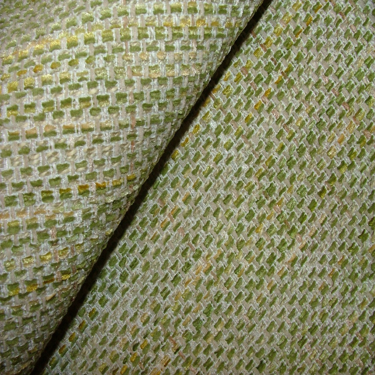 1.2 Metres iLiv Zen Hemp Green Textured Woven Fabric Cushion Curtain Upholstery