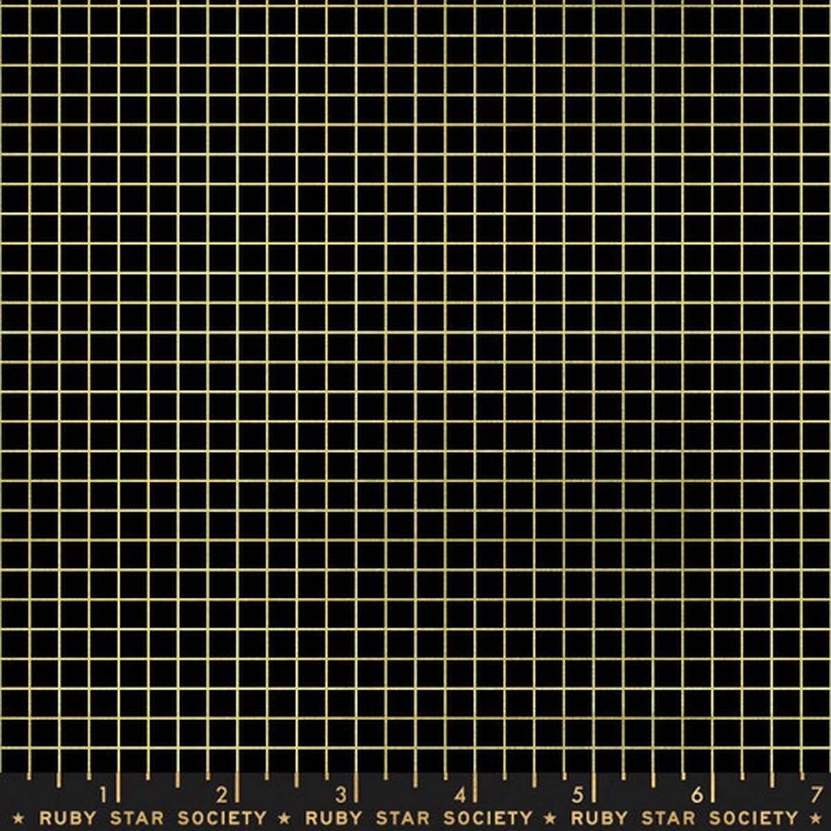 Black gold grid fabric, Ruby Star Society black gold grid quilt cotton, QTR YD