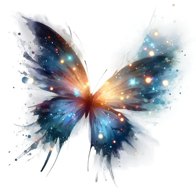 Mystical Butterflies Galaxy #2 Fabric Panel