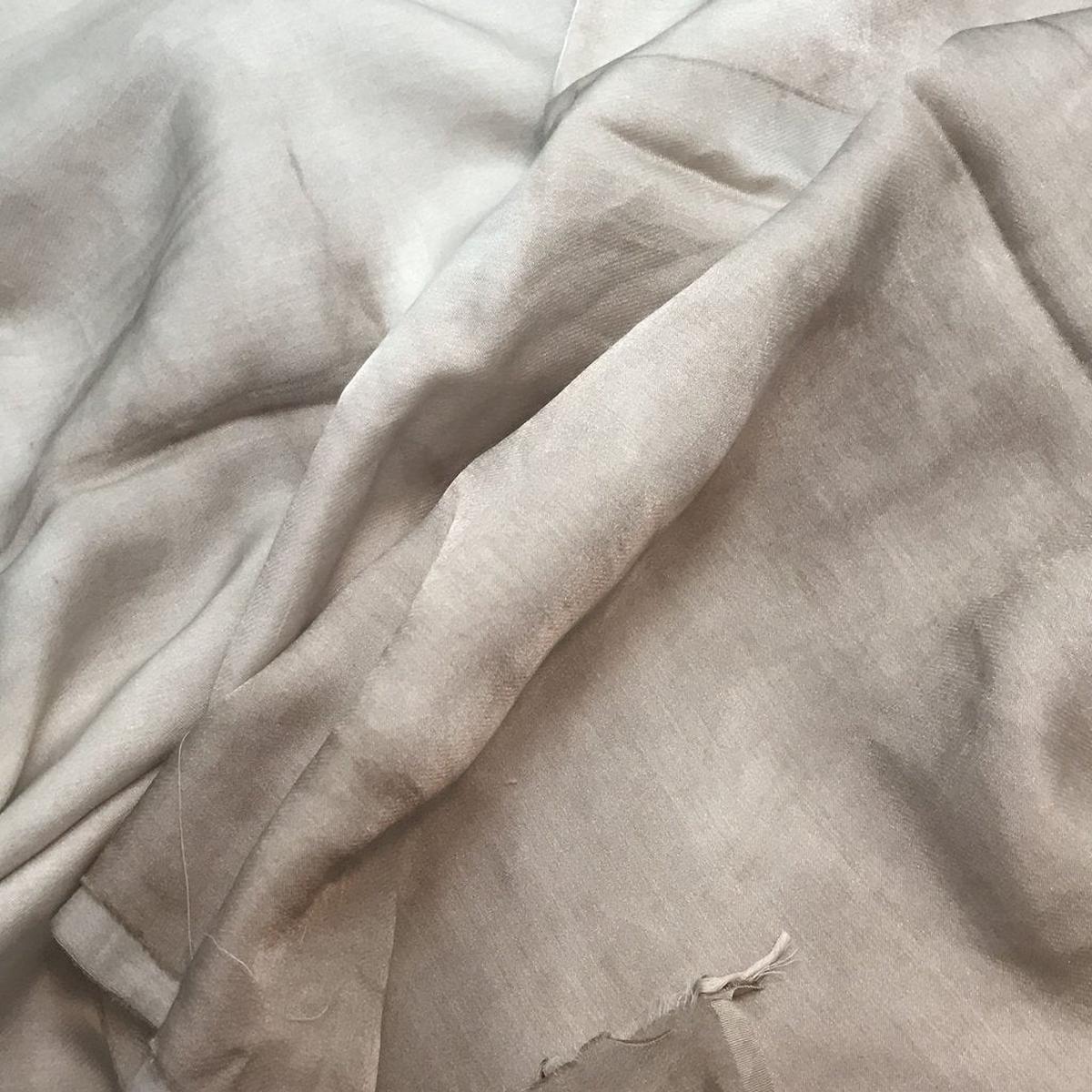 Taupe Brown - Hand Dyed Silk/Cotton Sateen - By the Yard (54 Inches wide)
