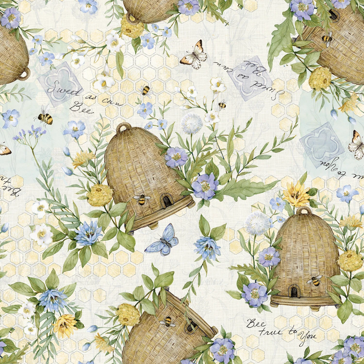 Tossed Beehives - Springs Creative Cotton