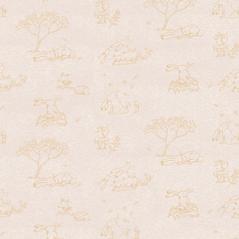 Licensed Guess How Much I Love You 2024 Toile Light Khaki Y4248-11 Cotton Woven Fabric