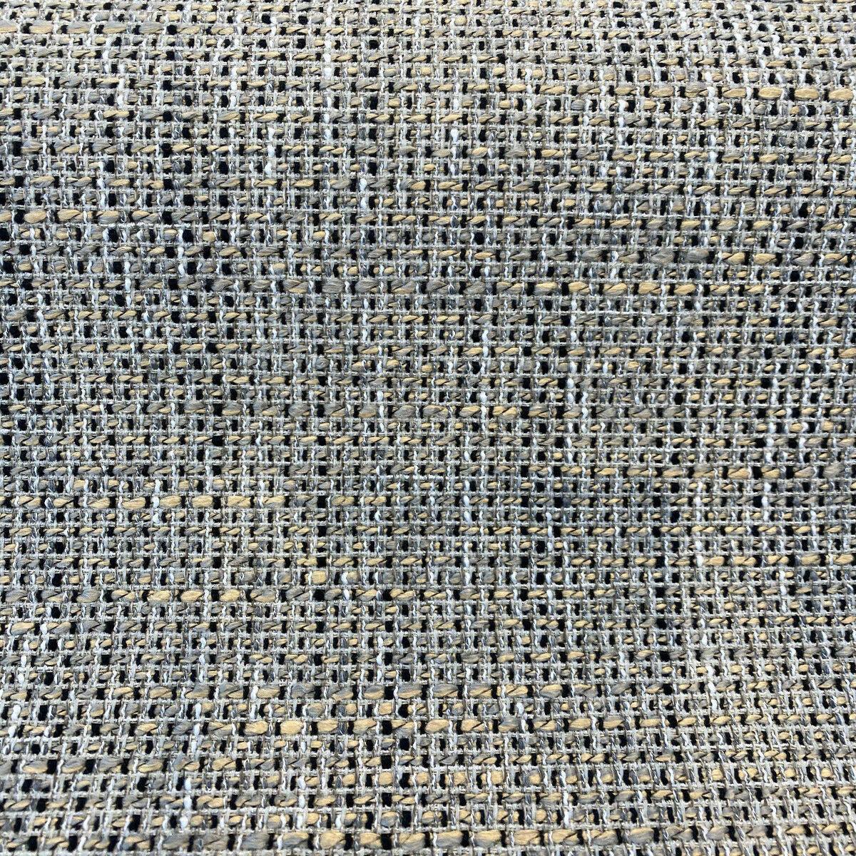 Tafnir Onyx Tweed Chenille Backed Upholstery Fabric By The Yard
