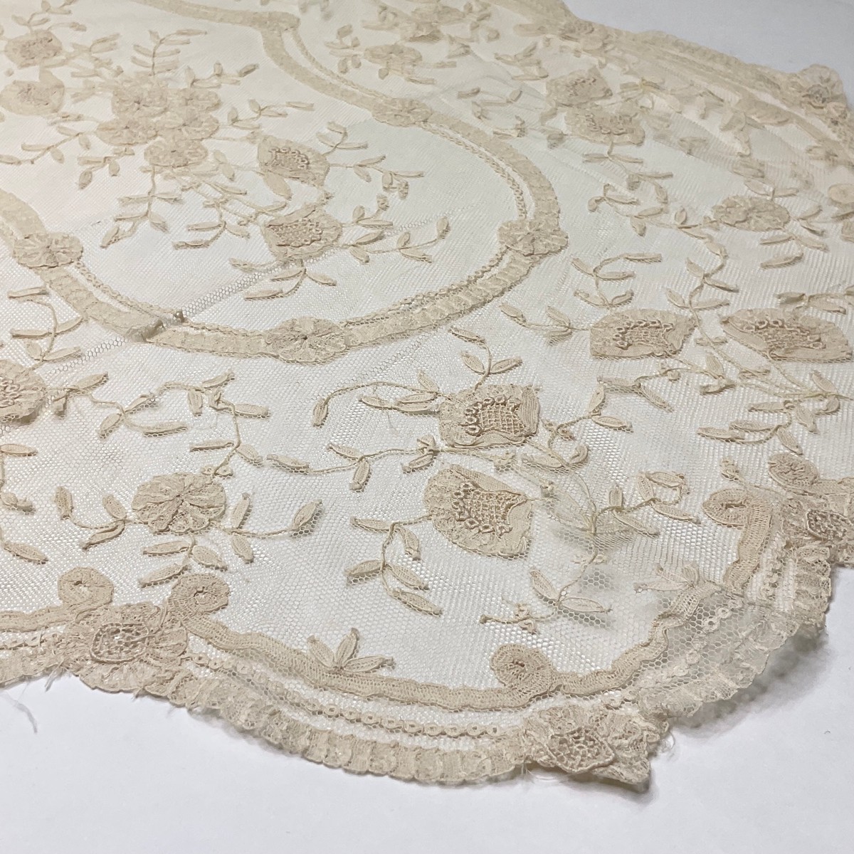 Dressed Up Sushi - Lace Cotton Blend Knit - Cream - 1.13M Bundle