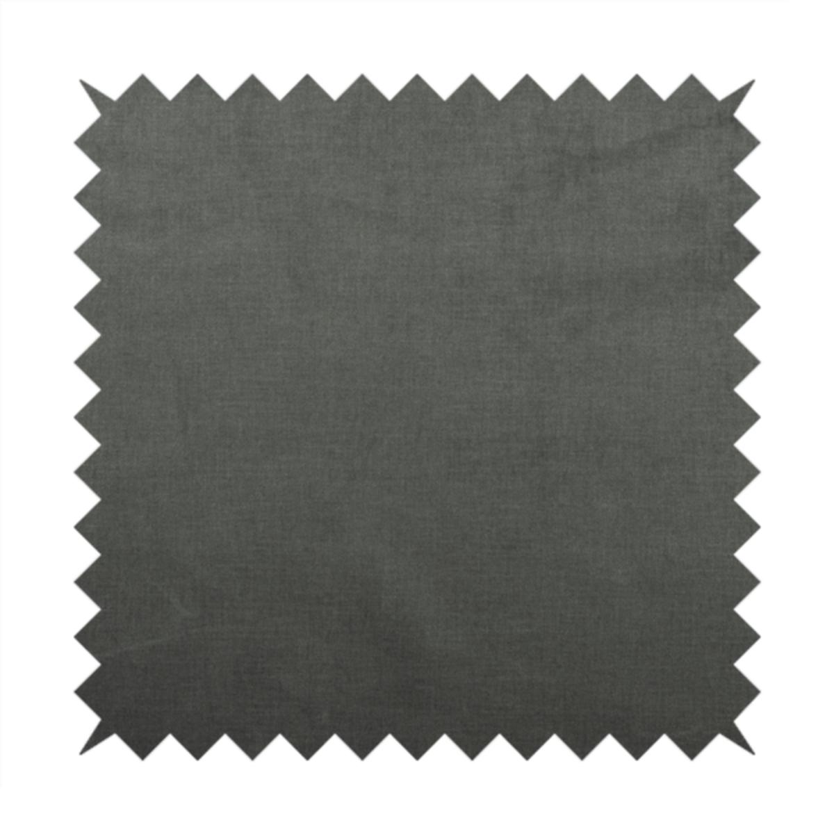 Barbados Plain Velvet Water Repellent Grey Upholstery Fabric CTR-1811