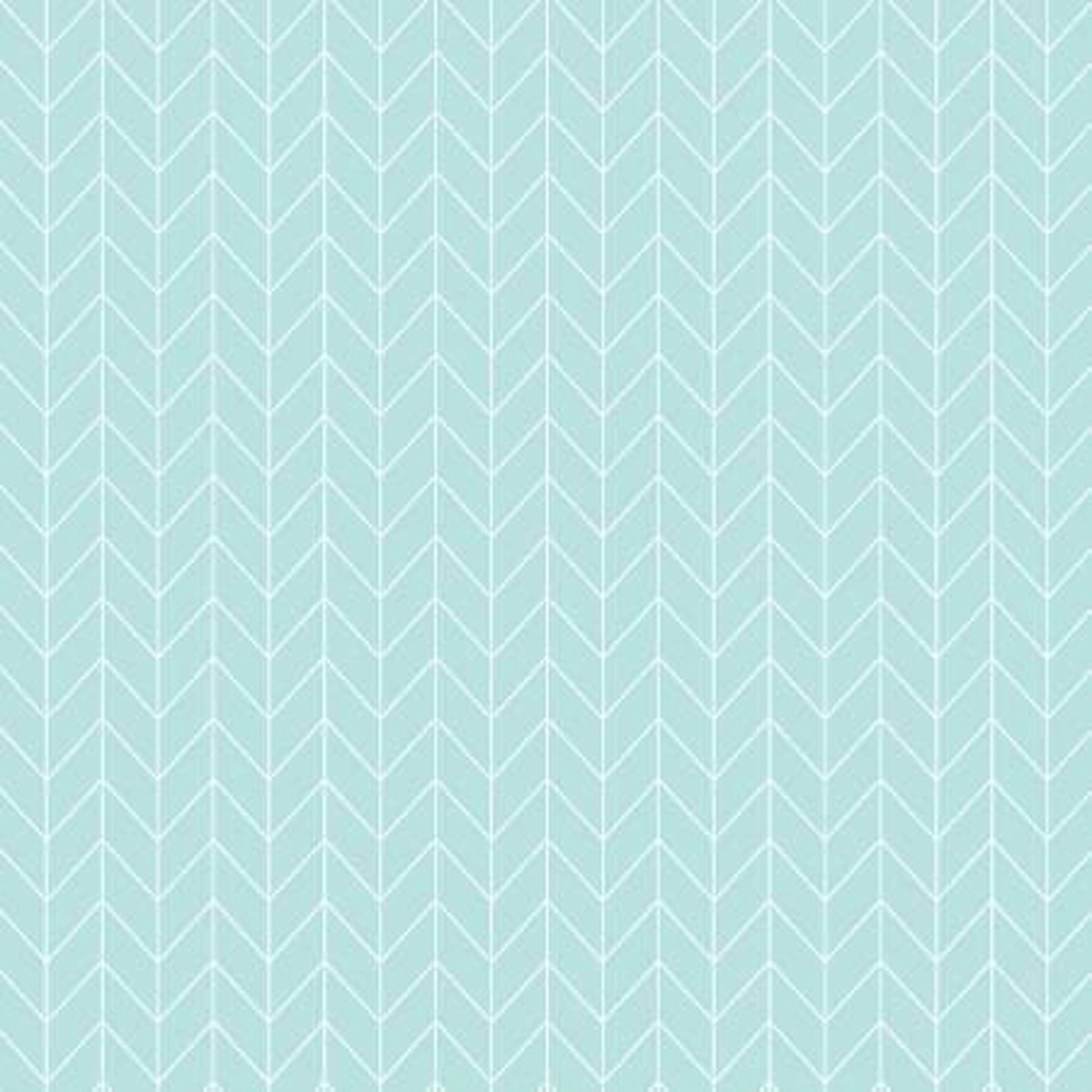 Vintage Flora - Chevron Aqua