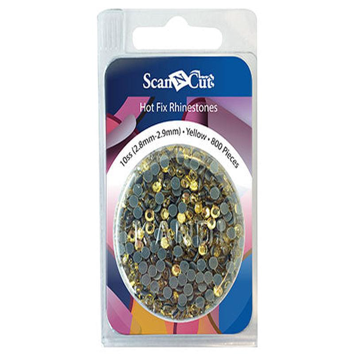 Brother ScanNCut CARS10Y Replacement Rhinestones Refill Pack 10SS (28 mm 8211 29 mm) Yellow