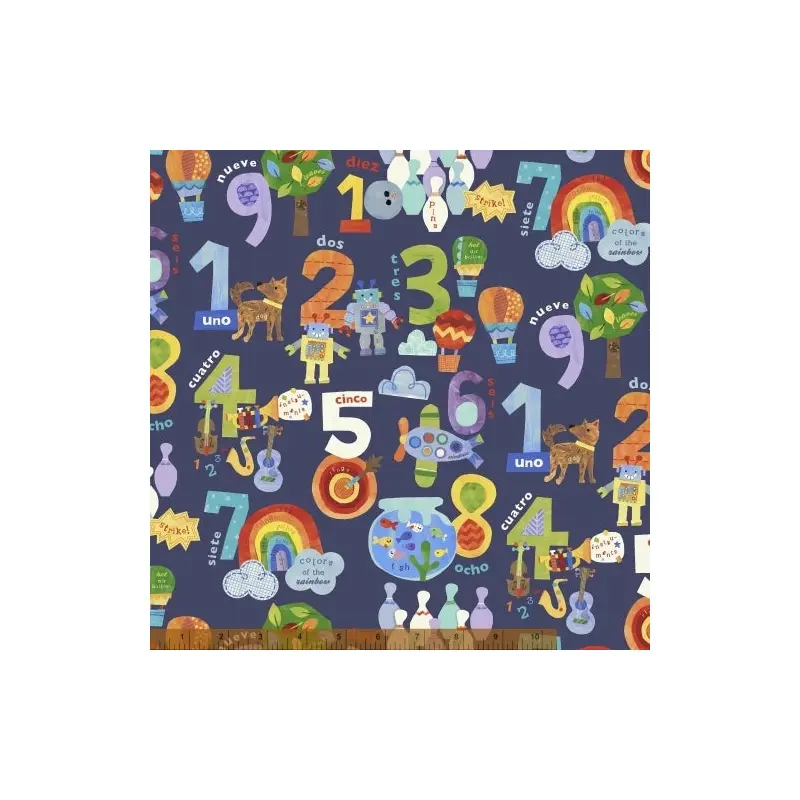 Color and Count Jill McDonald 40668-X Cotton
