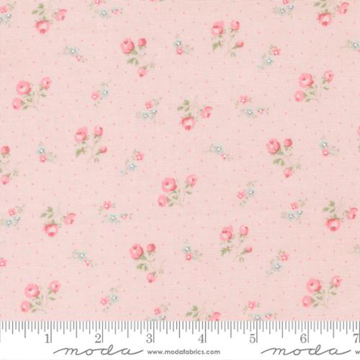 Small Floral Dots in Pink -- Abide by Brenda Riddle Designs for Moda Fabrics