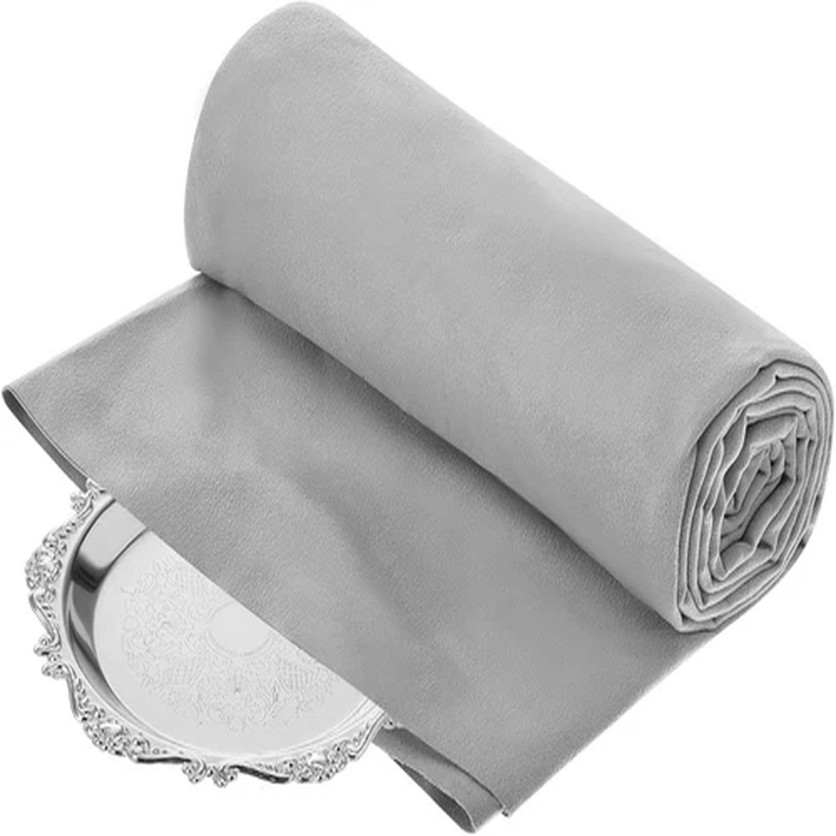 1.1 Yard Anti Tarnish Silver Cloth by the Yard, Luxury Jewelry Silver Polishing