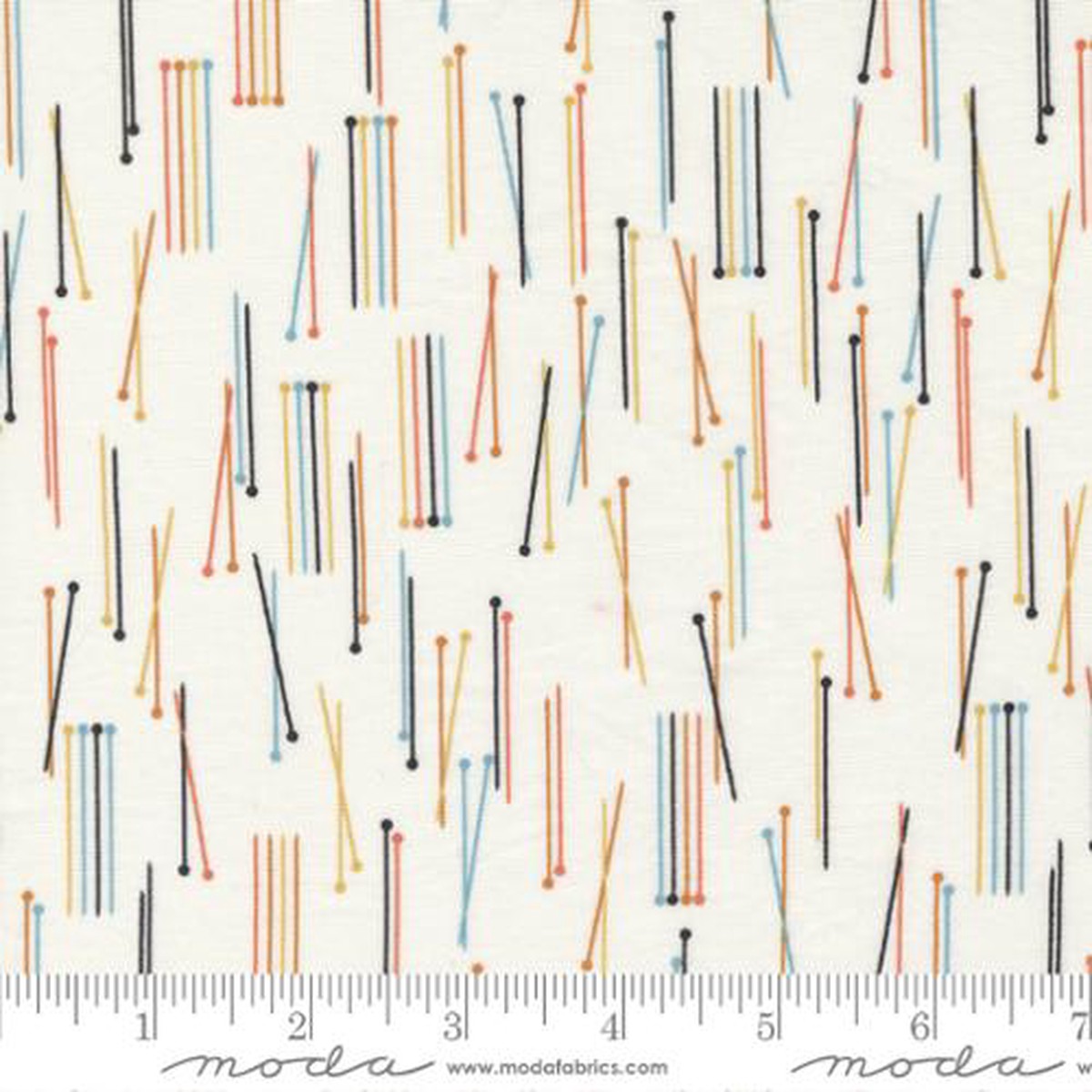 Knitting Needles in Multi Colors -- Lazy Afternoon -- Zen Chic -- Moda Fabric