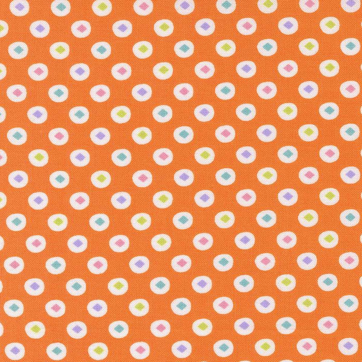 Fab Boo Lous Diamond Dots By Me And My Sister For Moda Pumpkin
