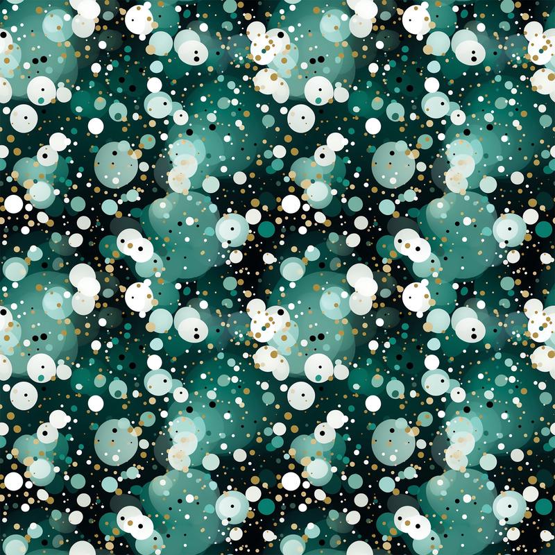 Green Confetti Pattern 12 Quilting Cotton Fabric