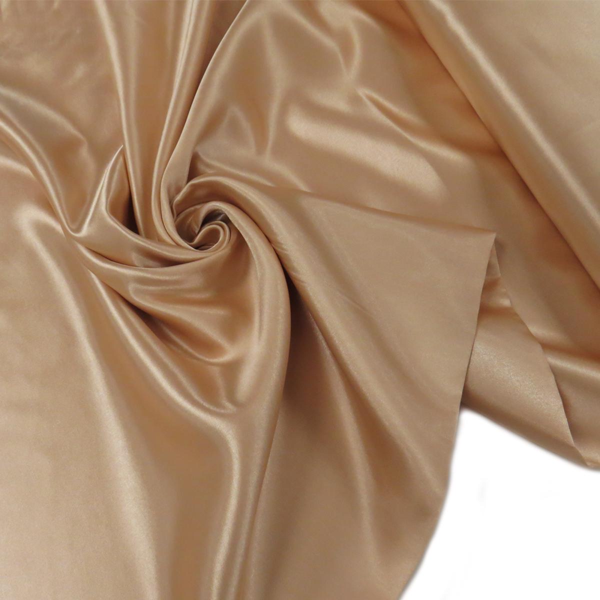 Tela Satin 58", 100% Polister - Champagne
