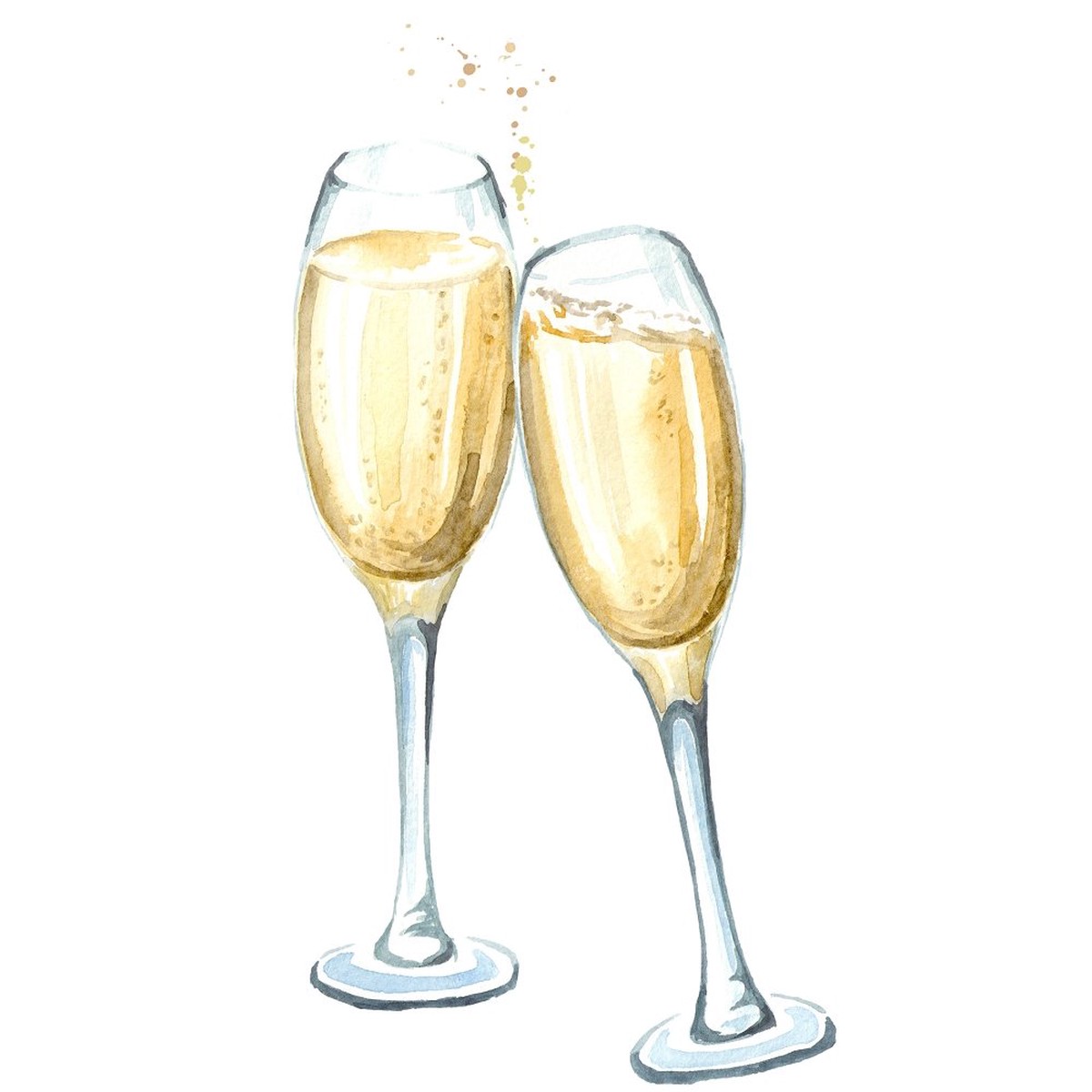 Glasses Of Champagne Fabric Panel