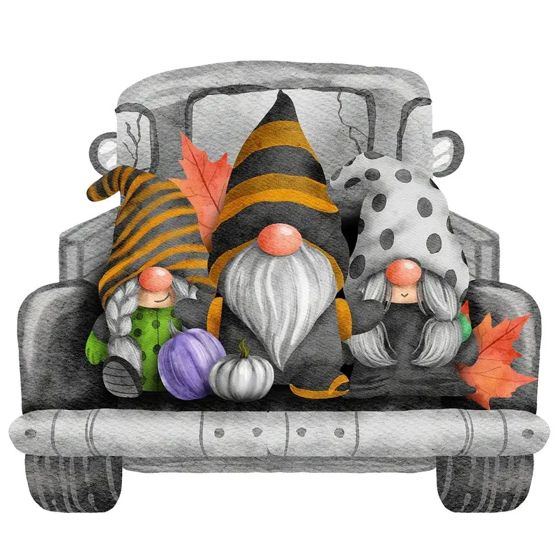 Halloween Village Bundle #2 Fabric Panel