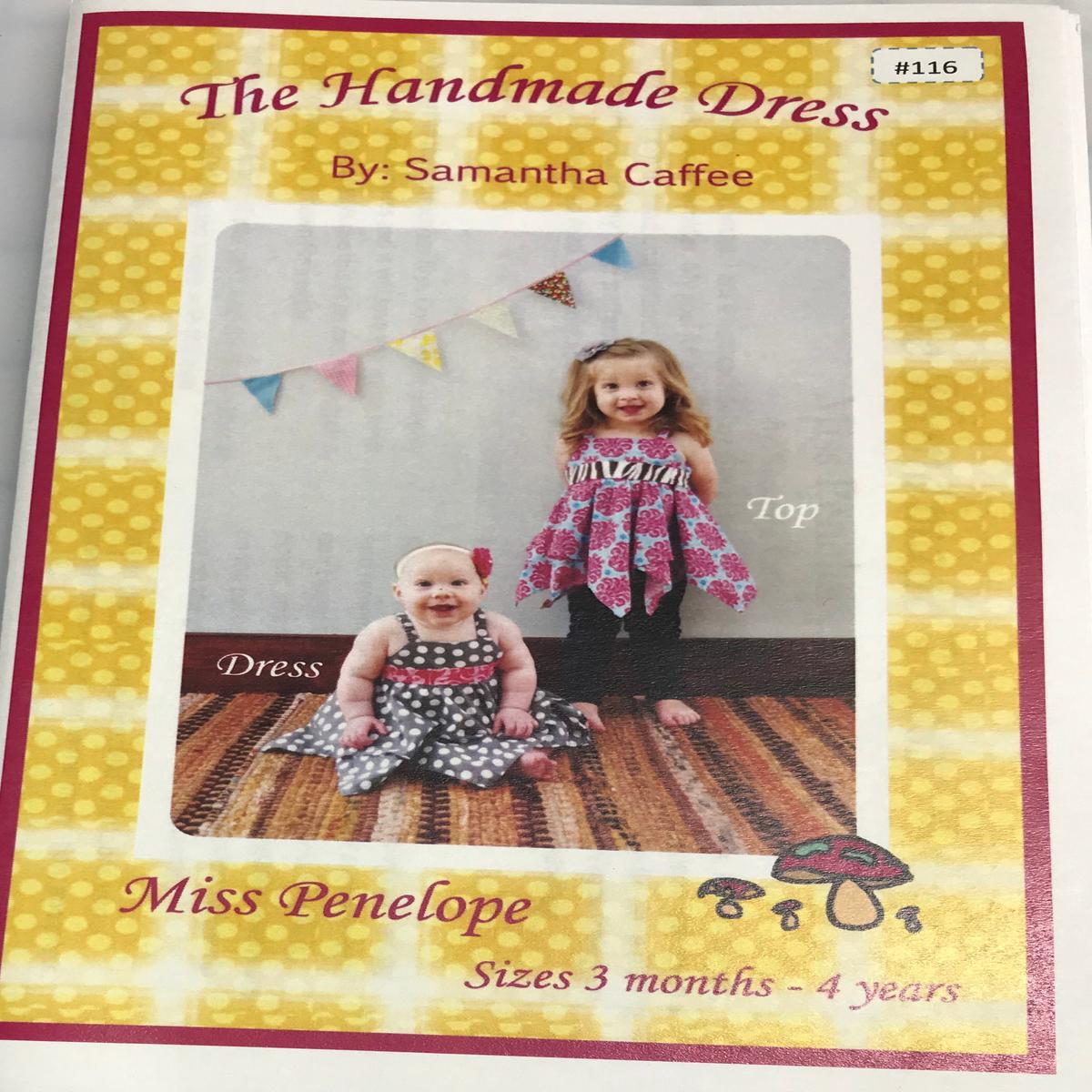 Miss Penelope sz 3mo-4yrs The Handmade Dress Sewing Pattern