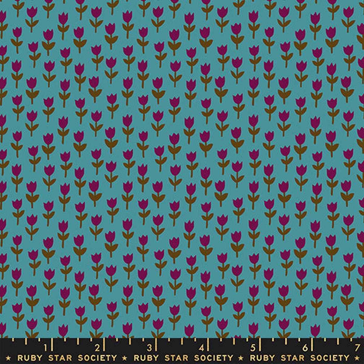 PREORDER 1-800-Calico Tulips Storytime Fabric by Ruby Star Society