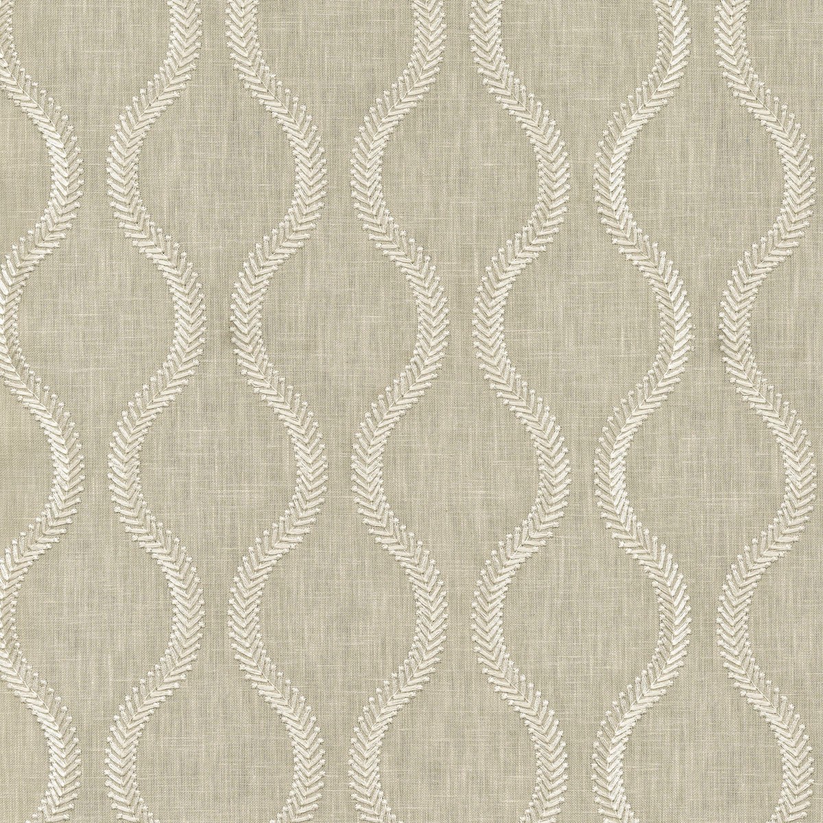 Flourish Emb Linen P/K Lifestyles Fabric