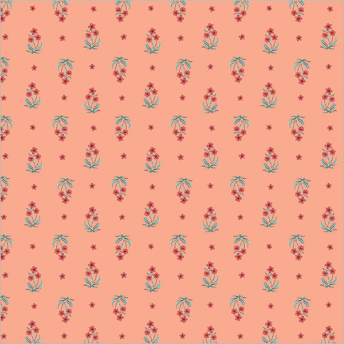 Tapestry Posy Petal Cotton 43/44 Fabric Per Yard