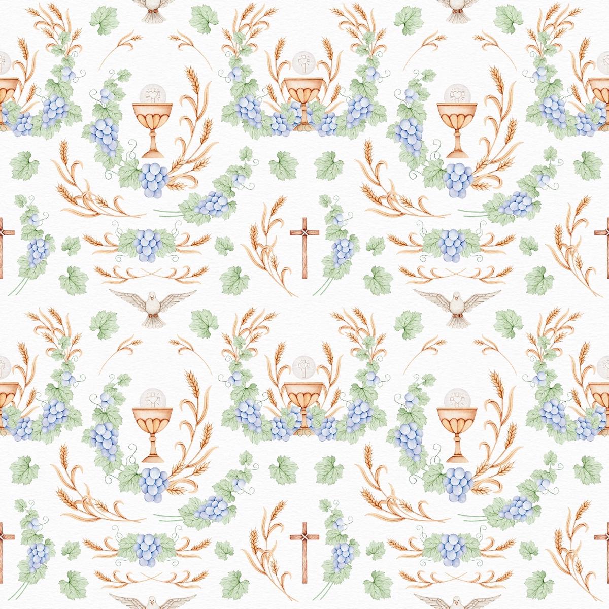He Lives Pattern 18 Quilting Cotton Fabric