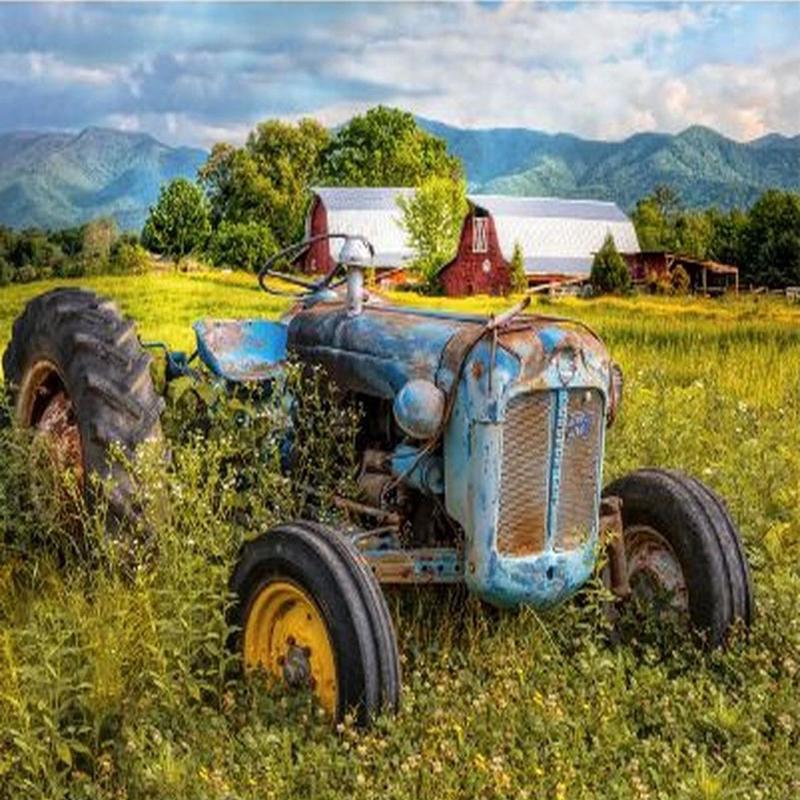 Blue Tractor & The Barns
