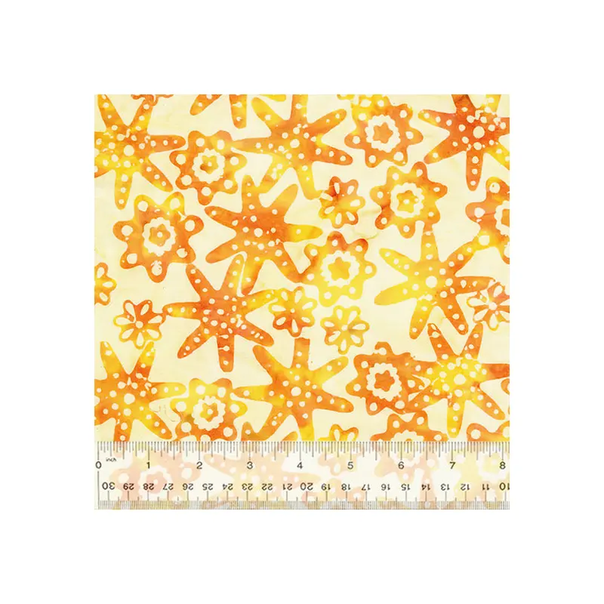 Breezy Brights Jacqueline de Jonge 874Q-10 Orange Starfish Batik Cotton