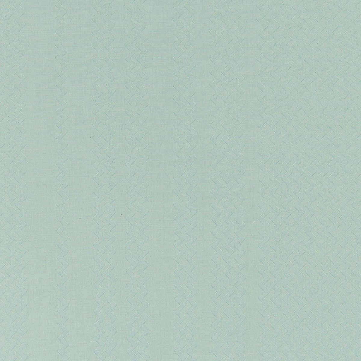 SCHUMACHER ESSENTIALS: SMALL SCALE UPHOLSTERY FABRICS ZIG-ZAG EMBROIDERIES EMBROIDERIES AQUAMARINE - 55452