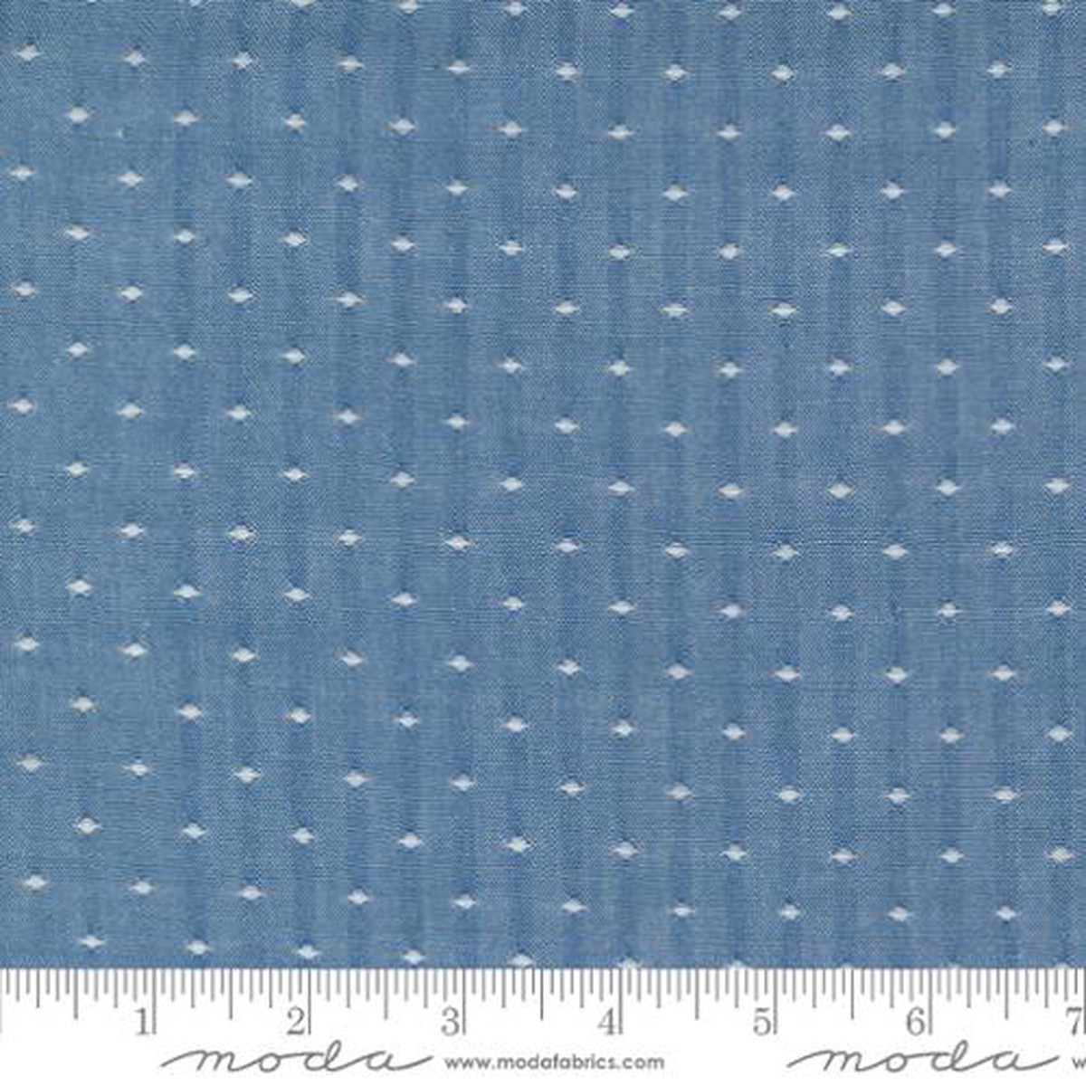 Wovens Dots in Light Blue -- Denim Daisies by Fig Tree Co. -- Moda Fabrics