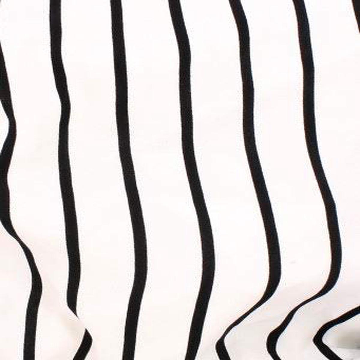Matisse Stripe Crepe Off White / Black