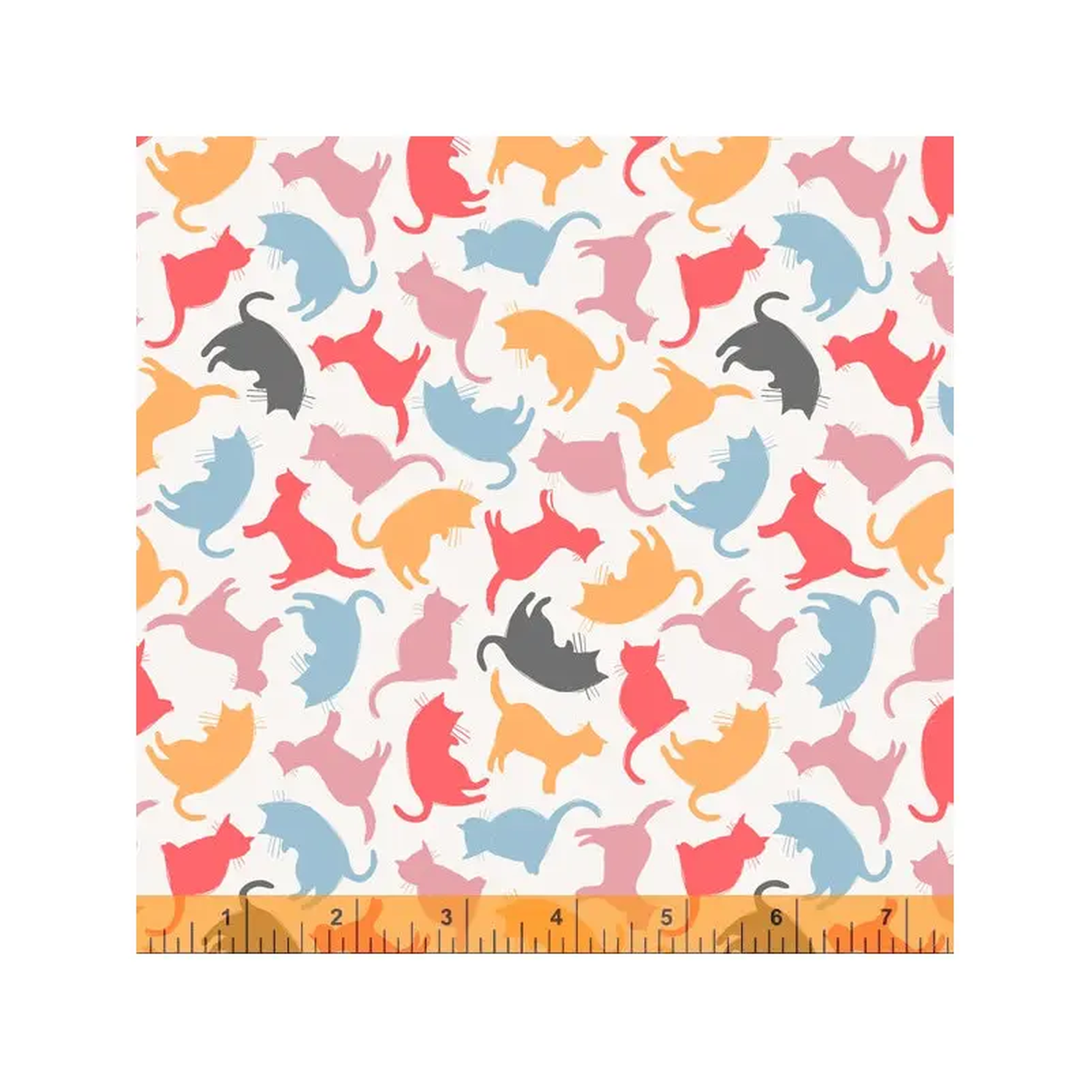 Mod Cats Whistler Studios 52608-1 Cotton