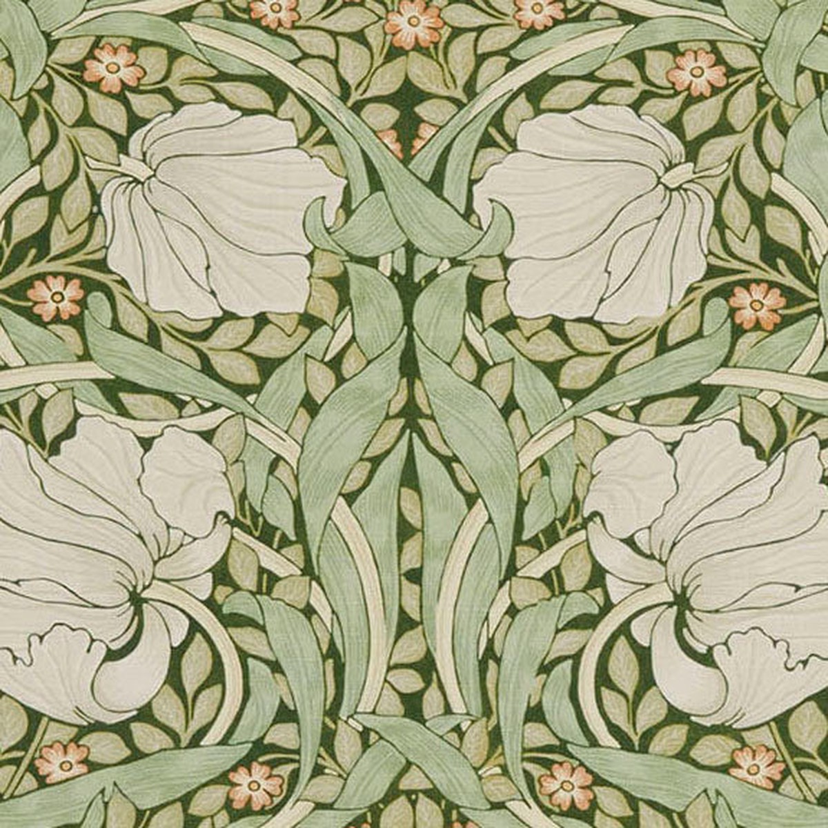 William Morris At Home Pimpernel Fabric Nettle