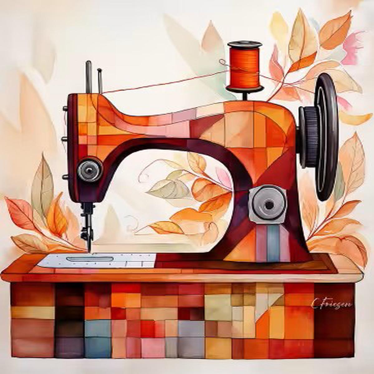 Quiltberry Farm - Miss October - Greeting Card