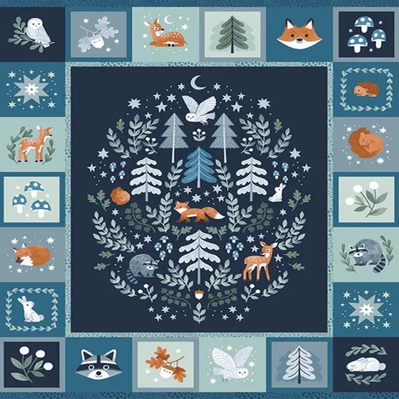 Fabric Riley Blake Twilight Creatures 36x43" Quilting Panel P15366-Panel