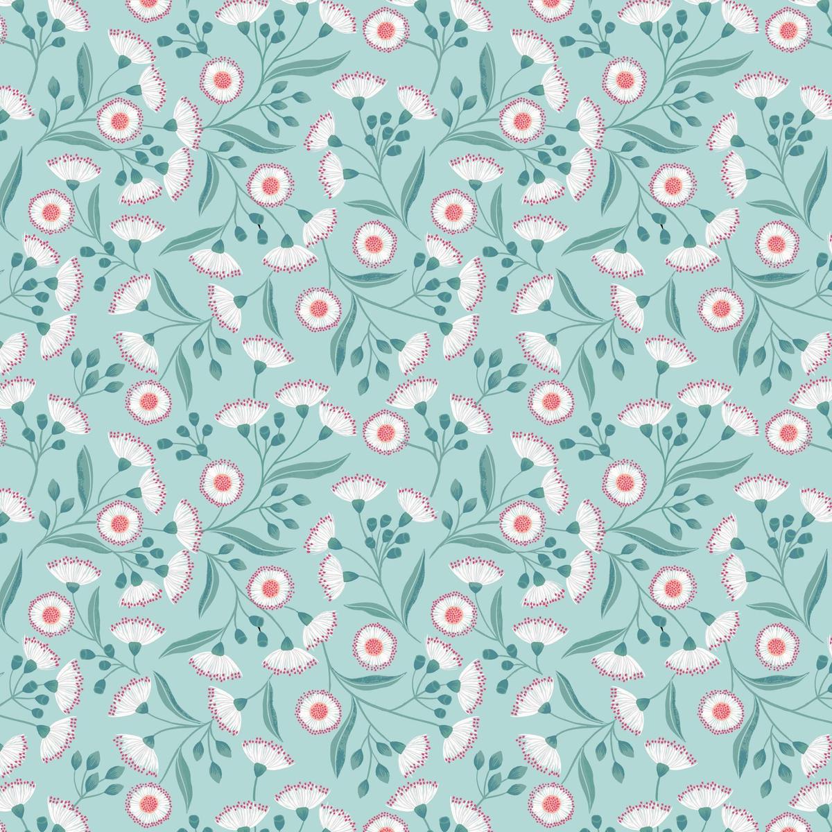 Lewis and Irene Botanical Oasis - Tropical Flower Blue