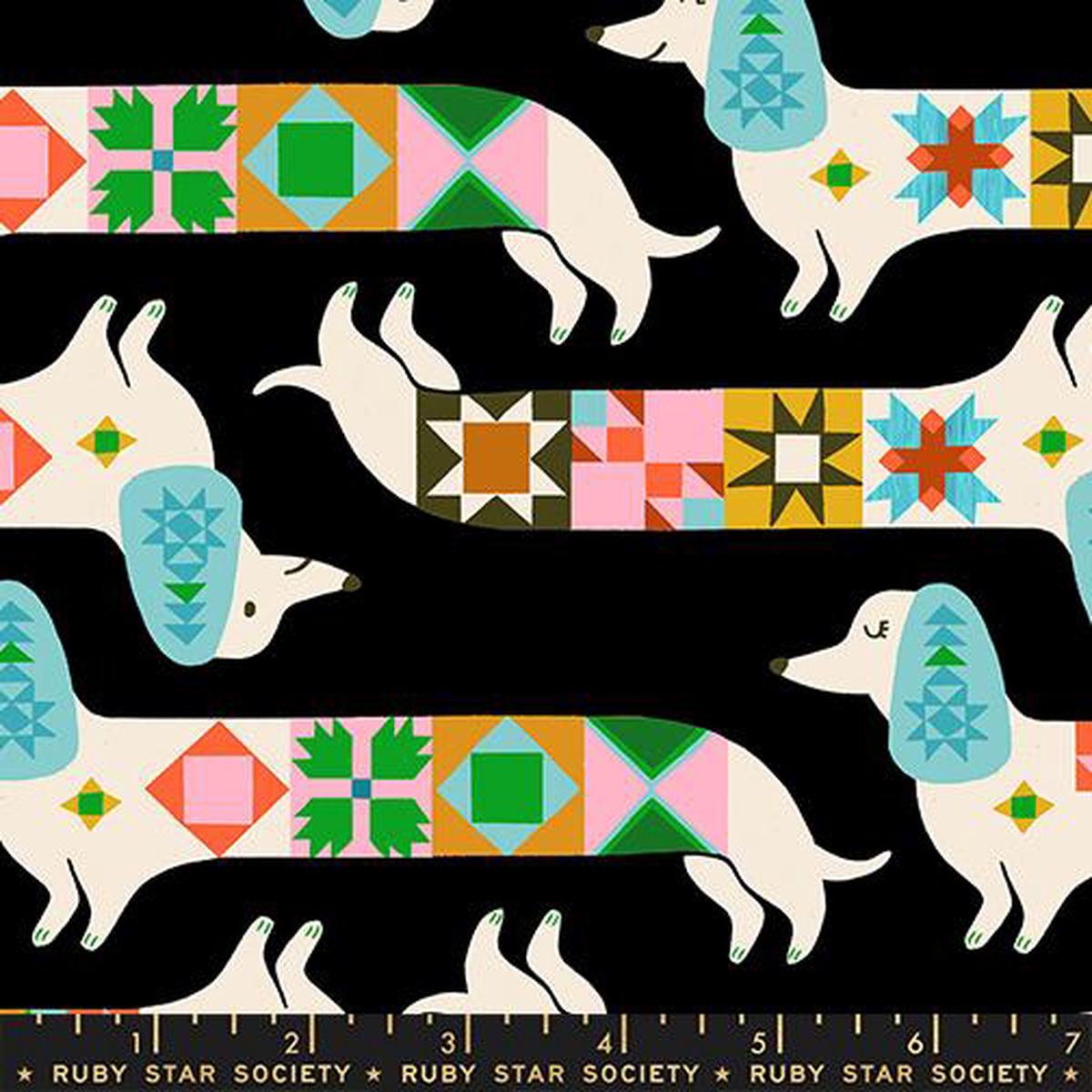 *Preorder* SOFT BLACK Quilty Dog, 1 800 Notion, a Ruby Star Society Collaborative Collection