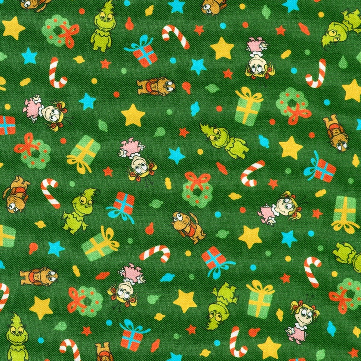 Robert Kaufman - Little Grinch - ADED-23877-7 GREEN