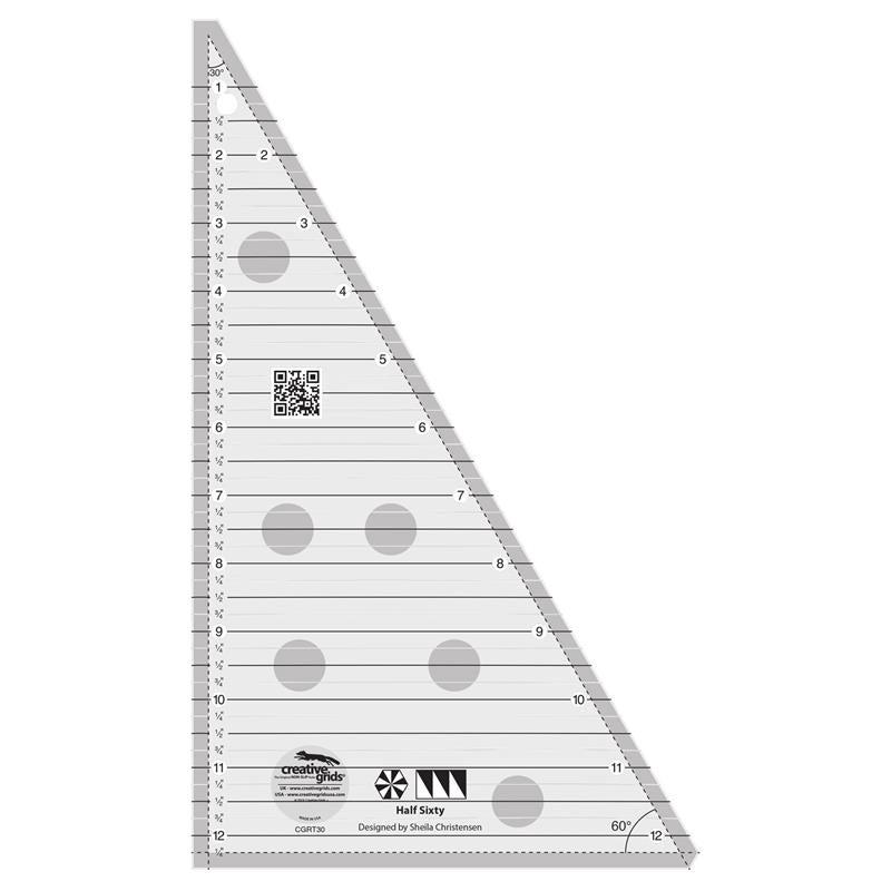 Creative Grids Half Sixty Triangle Ruler CGRT30