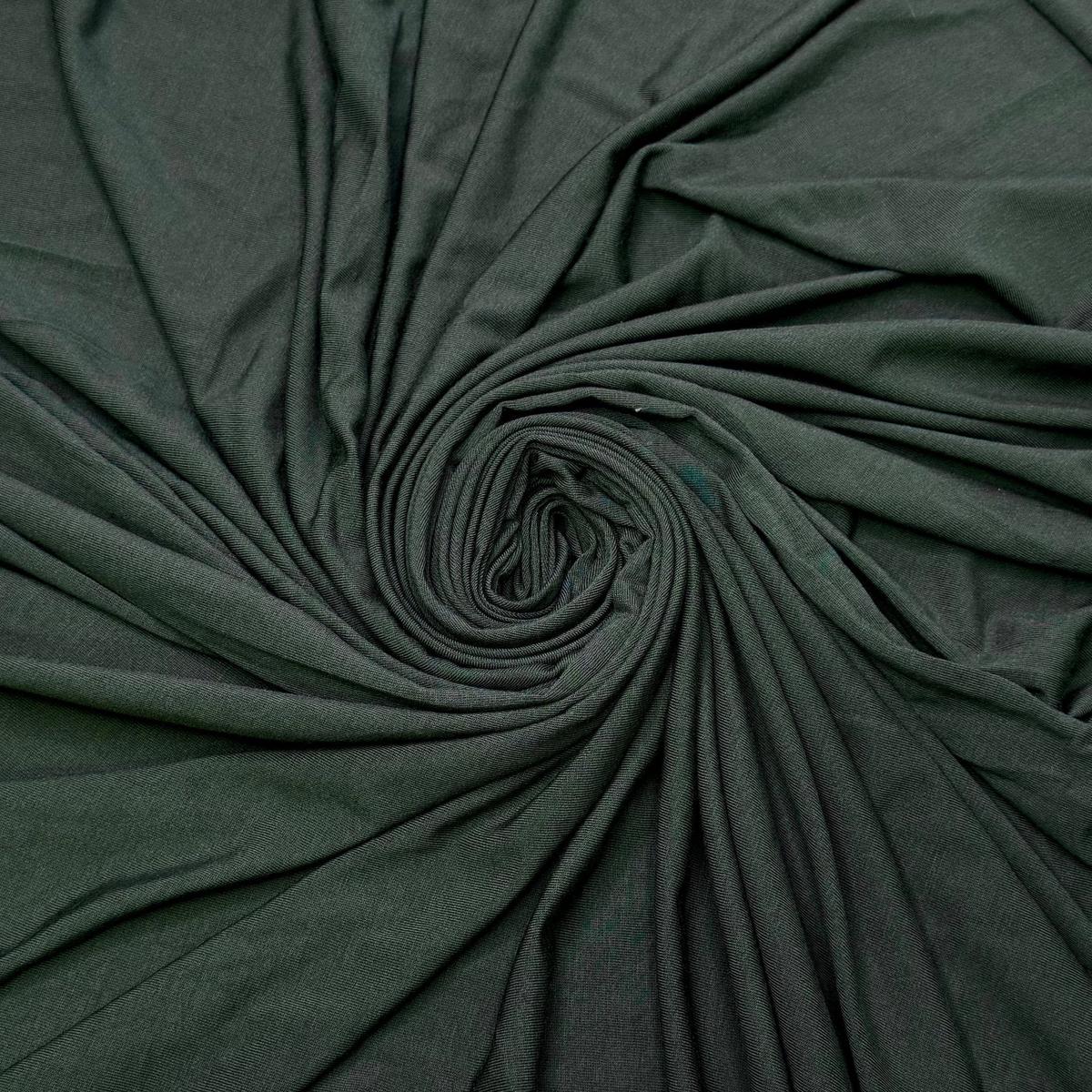 Chrysanthemum - Jersey Bamboo Blend Knit - Dark Green - 2.1M Bundle