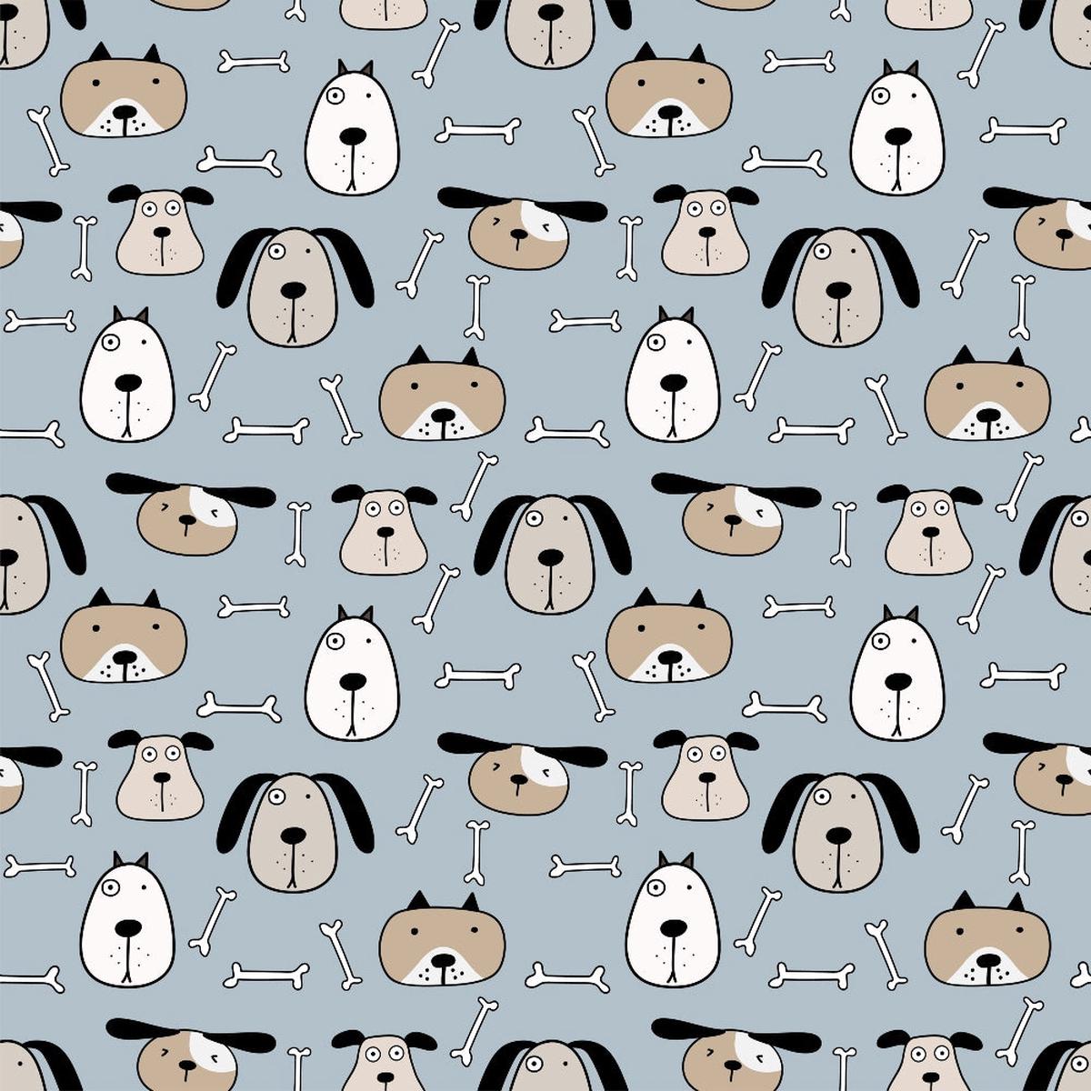 Cute Dogs Pattern 10 Quilting Cotton Fabric