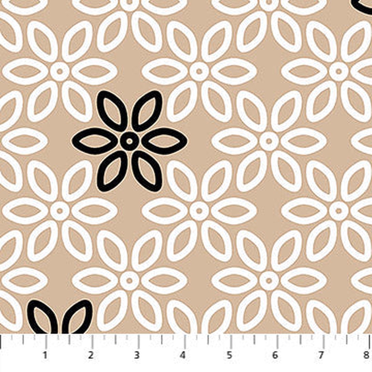 Hexagonal Soho Cotton 44"/45" Fabric Per Yard