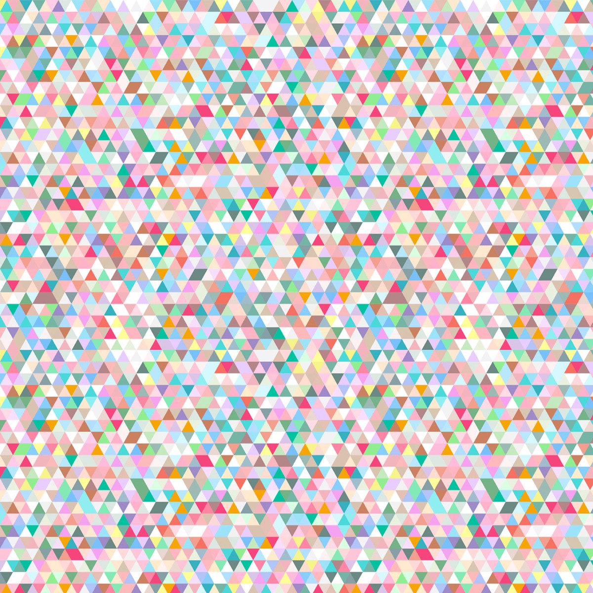Multi-Colored Geometric Triangle Fabric