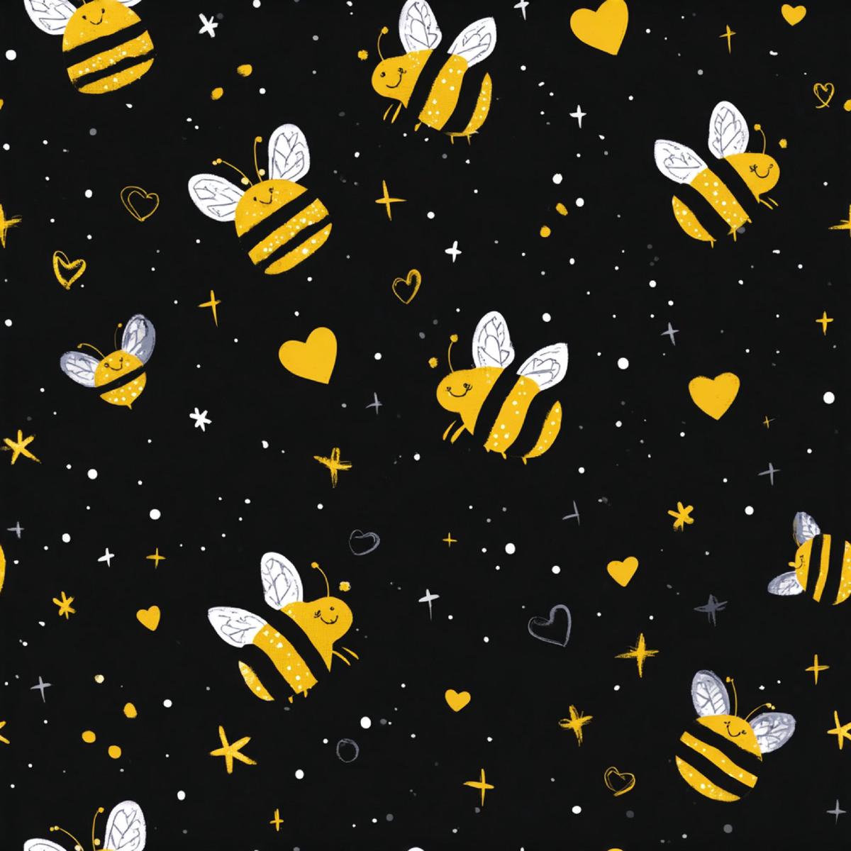 Busy Bee Pattern 6 Quilting Cotton Fabric